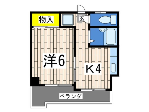 ＹＫマンションの物件間取画像